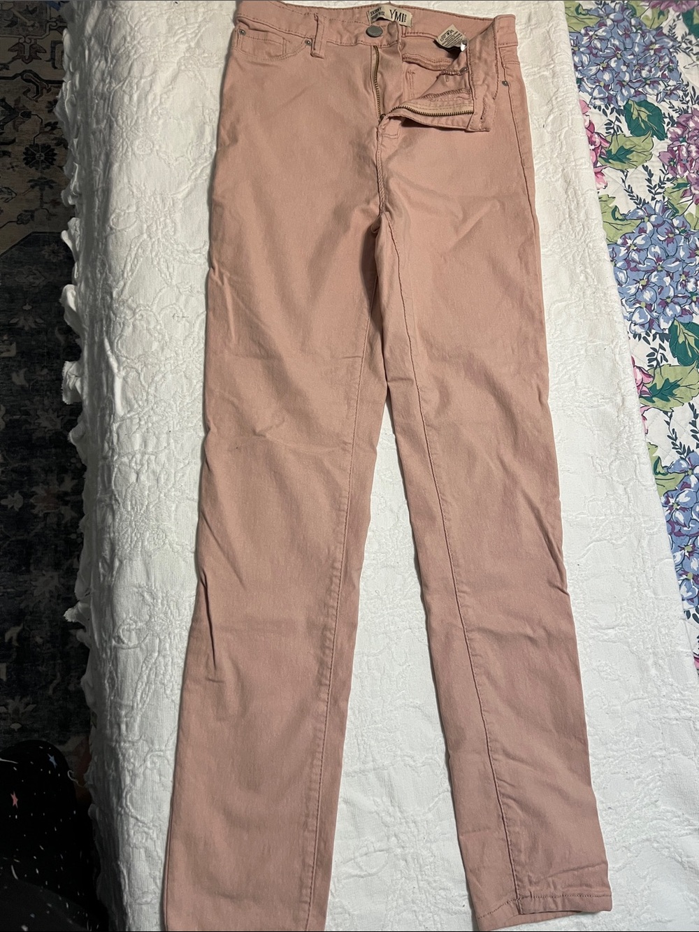 YMI Women's Rose Pink Stretch Jeggings